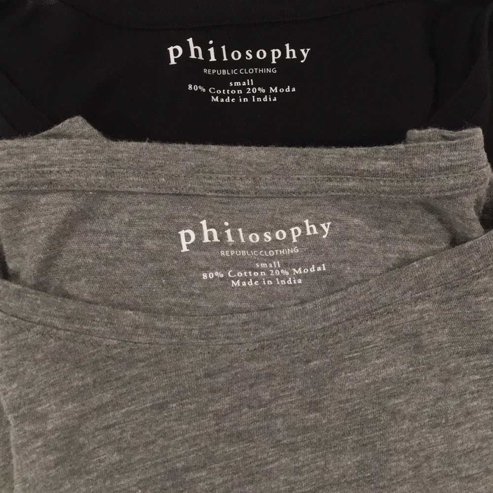 Gray & Black Philosophy Tops Bundle!